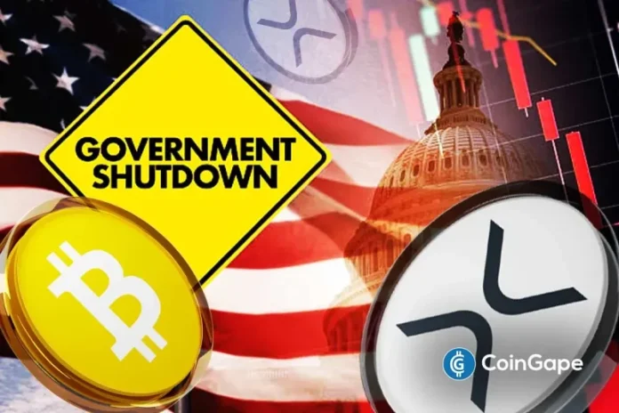 Bitcoin and XRP have both experienced significant price drops amid the ongoing U.S. government shutdown. Bitcoin price dropped to $82,000, a decline of 7% in the past week as the cryptocurrency fought a bearish market environment. Ethereum price also experienced a significant drop of over 7% to $2,700. The overall market value of cryptocurrency has
The post <a href="https://coingape.com/markets/bitcoin-and-xrp-price-prediction-after-u-s-government-shuts-down/">Bitcoin and XRP Price Prediction After U.S. Government Shuts Down</a> appeared first on <a href="https://coingape.com/">CoinGape</a>.