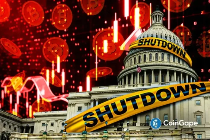 The crypto market faces another partial U.S. government shutdown risk, with a shutdown likely to happen by next week. This comes just less than a week after Trump signed a funding bill that ended a partial shutdown that began on January 31. Crypto Market On Alert As Another Partial Shutdown Looms The crypto market could
The post <a href="https://coingape.com/crypto-markets-brace-as-another-partial-u-s-government-shutdown-looms-next-week/">Crypto Markets Brace as Another Partial U.S. Government Shutdown Looms Next Week</a> appeared first on <a href="https://coingape.com/">CoinGape</a>.