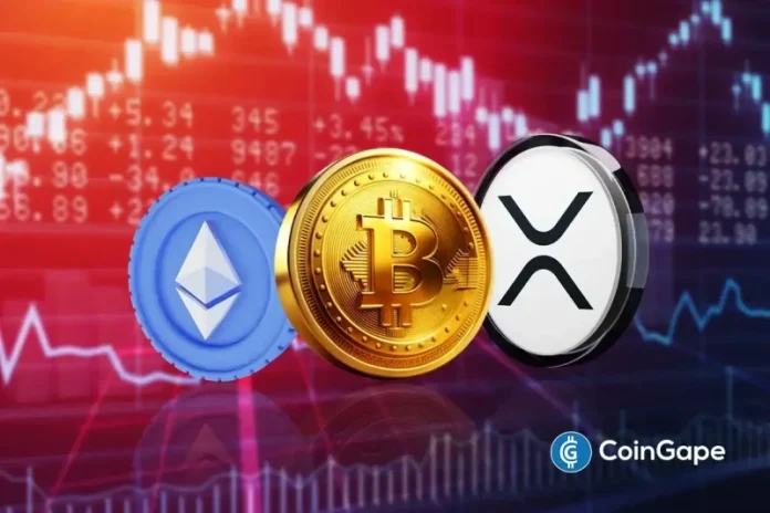 The crypto prices are falling today, with the total market cap plunging more than 1% to $2.32 trillion. Bitcoin (BTC) retraces from just below $70K and and Ethereum (ETH) tanks 2% to 24-hour lows of $2,008, erasing all recent gains. Top altcoins such as XRP, BNB, SOL, DOGE, Cardano (ADA), and others also slipped 2-5%
The post <a href="https://coingape.com/trending/heres-why-crypto-prices-are-falling-today-btc-eth-xrp-and-more/">Here’s Why Crypto Prices Are Falling Today: BTC, ETH, XRP and More</a> appeared first on <a href="https://coingape.com/">CoinGape</a>.