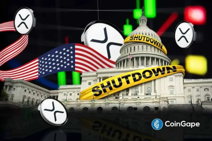 XRP price hovered at around $1.40 on Saturday, with the U.S. government potentially heading toward a shutdown. The cryptocurrency has gained 4.29% and is trading at 1.41 in the past 24 hours. This spike comes closely after a wider market recovery, with the whole crypto market increasing by 3.77% to a total of $2.36 trillion.
The post <a href="https://coingape.com/markets/xrp-price-prediction-ahead-of-potential-u-s-government-shutdown-today/">XRP Price Prediction Ahead of Potential U.S. Government Shutdown Today</a> appeared first on <a href="https://coingape.com/">CoinGape</a>.